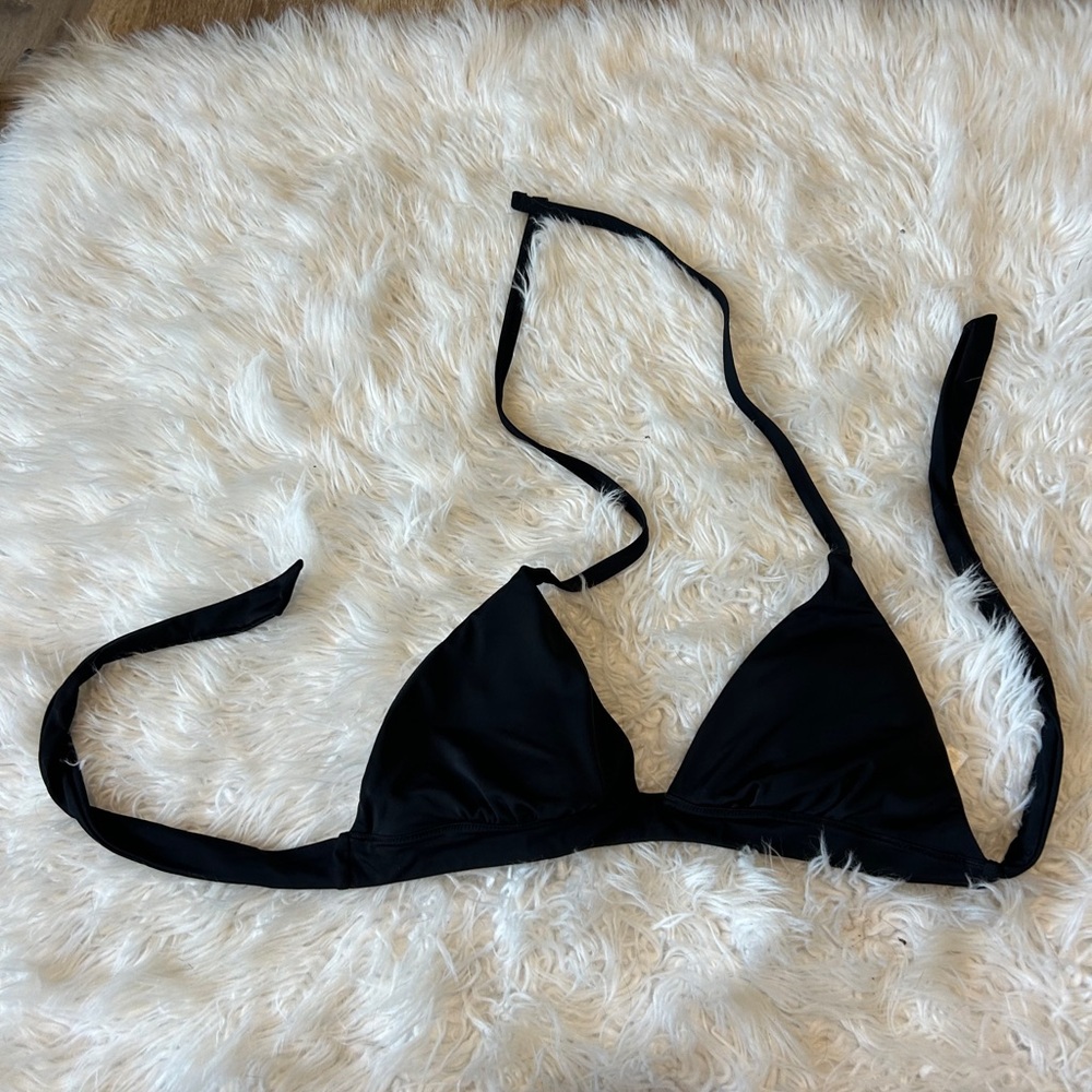 Victoria Black Triangle Bikini Top